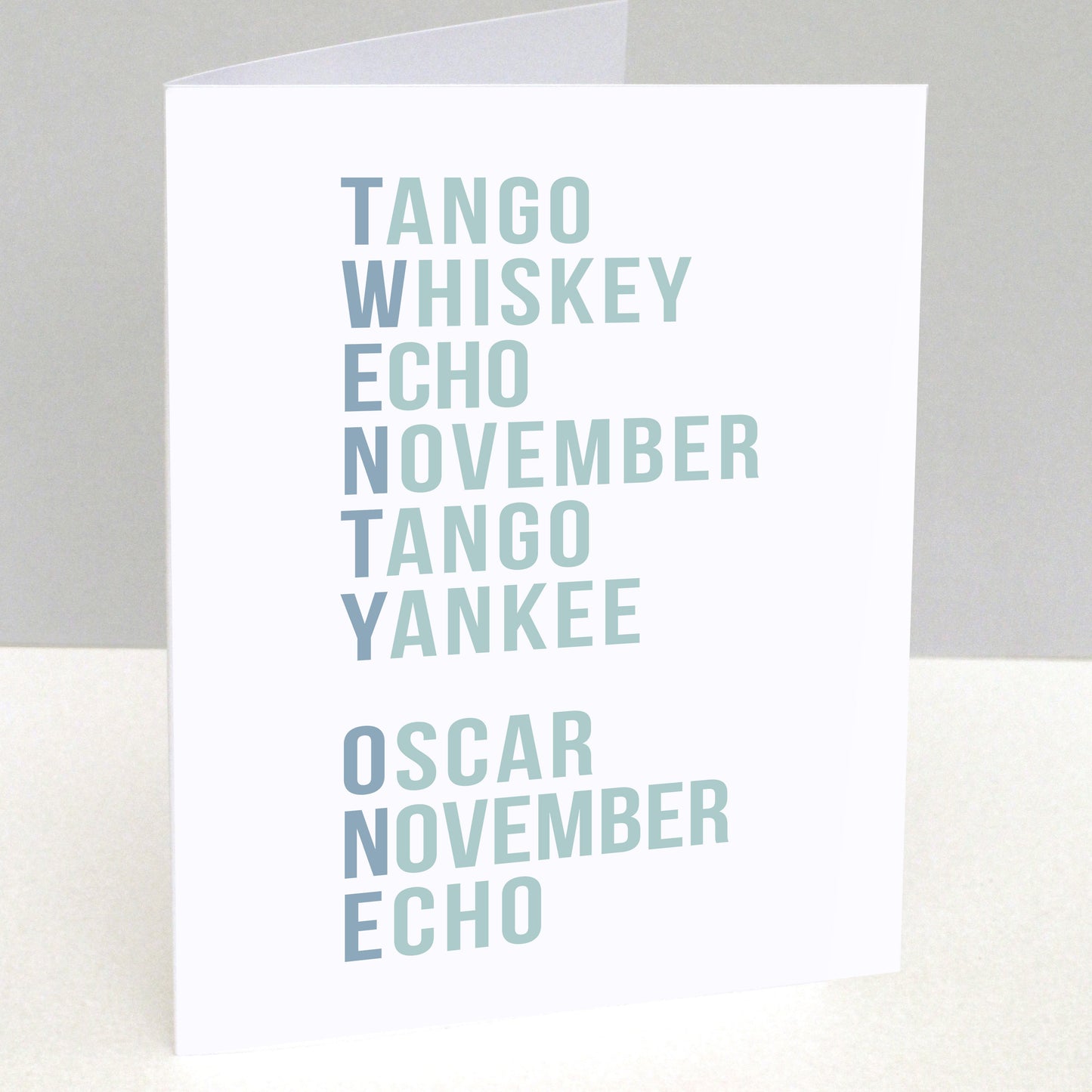Personalised Phonetic ANY Special words Card co&t
