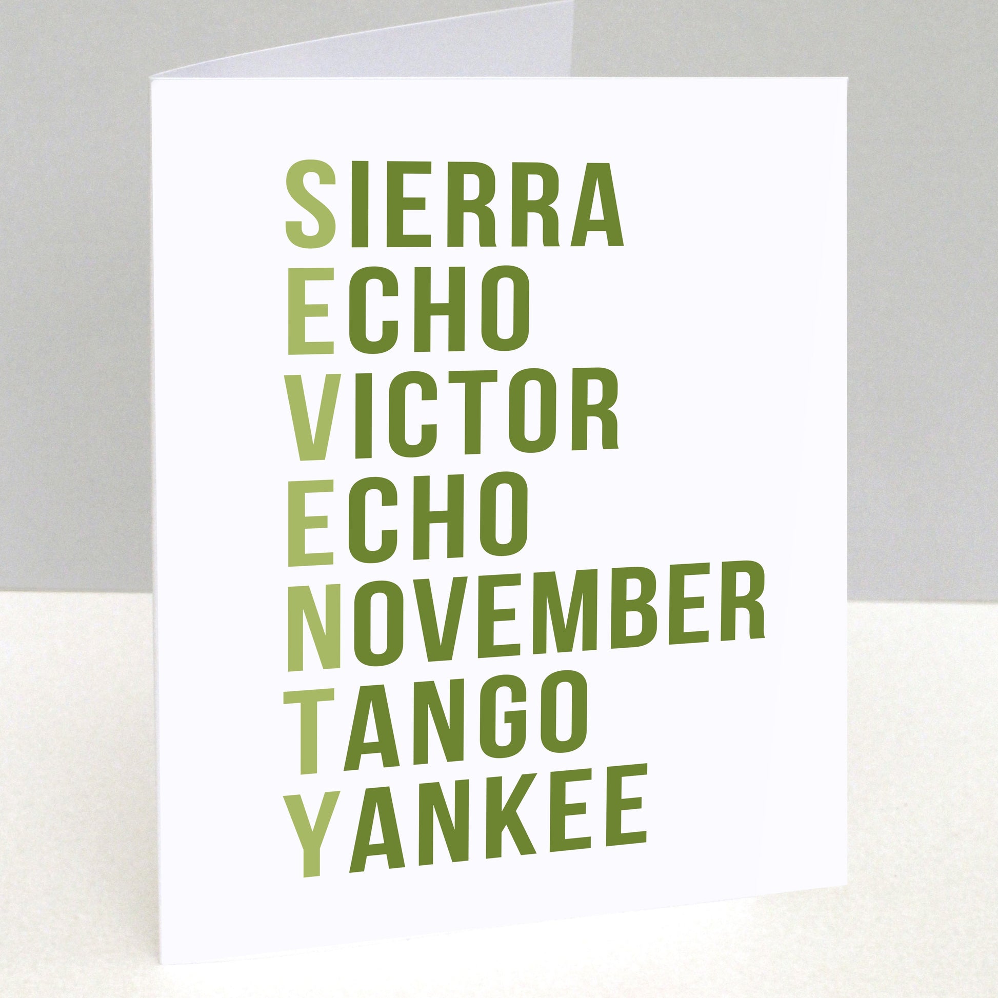 Personalised Phonetic ANY Special words Card co&t