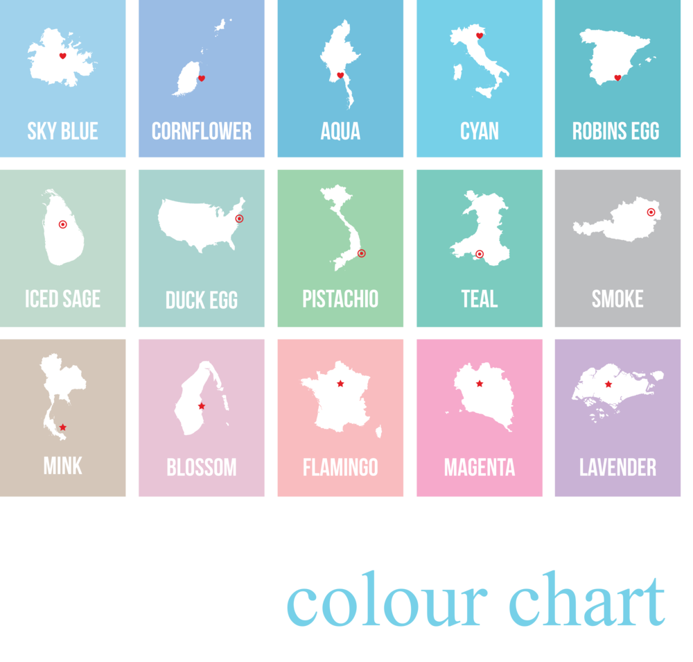 Map Coordinates Personalised Print brambler