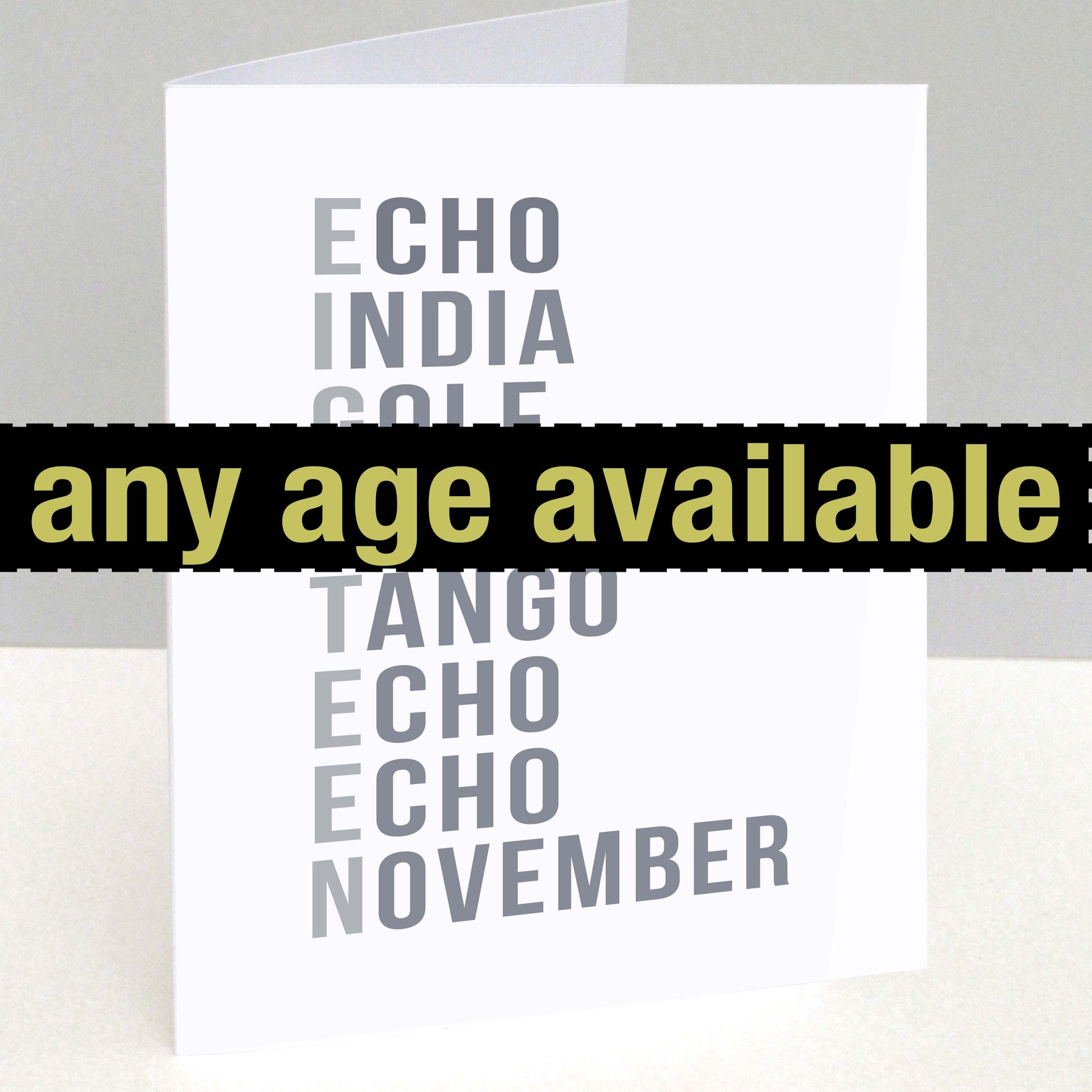 Congratulations Phonetic Alphabet Card co&t