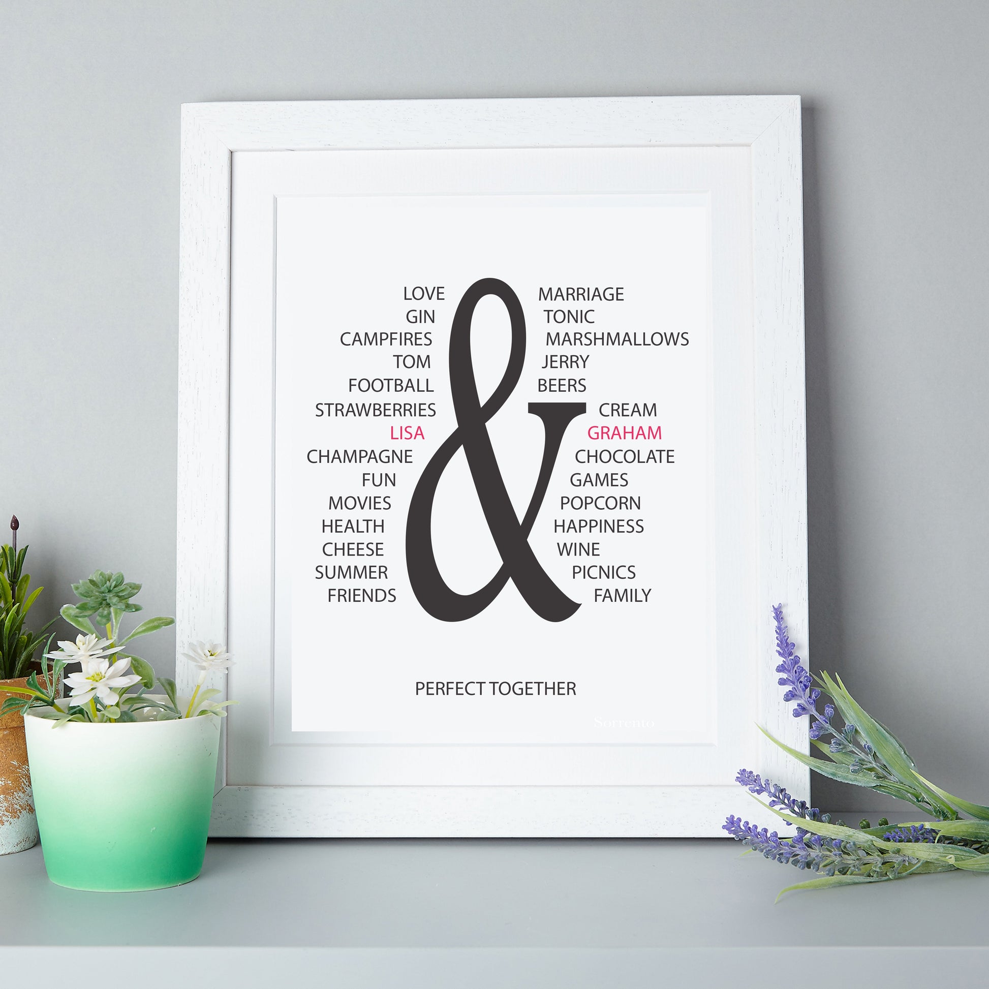 Personalised Perfect Together Print brambler