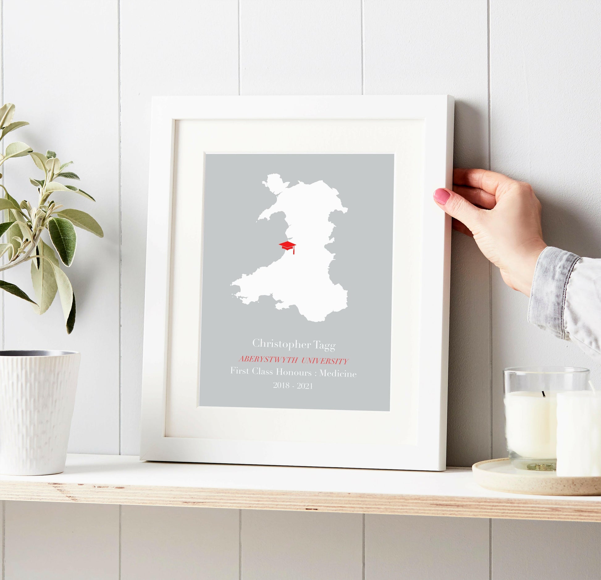 Graduation Location Gift Print brambler