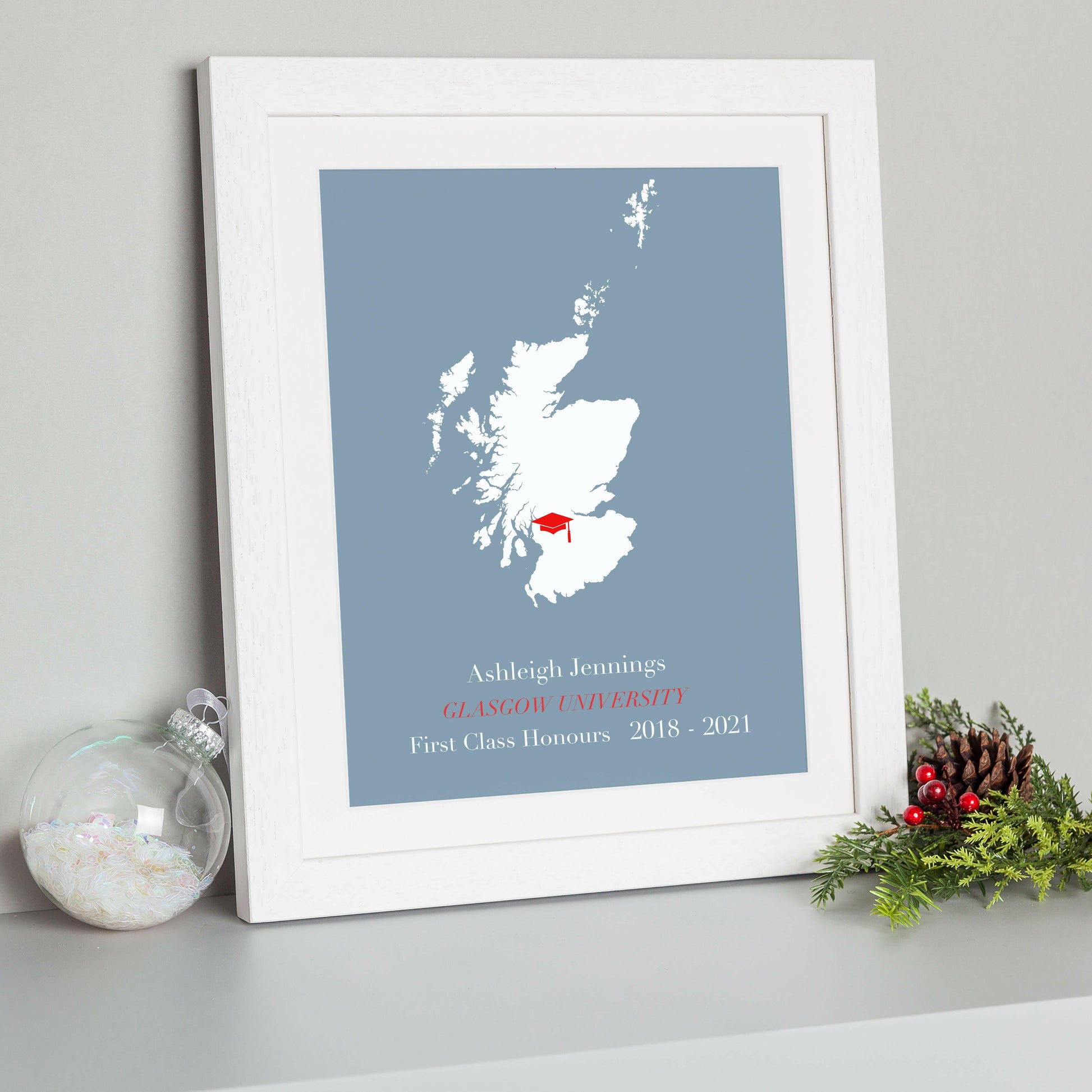 Graduation Location Gift Print - brambler
