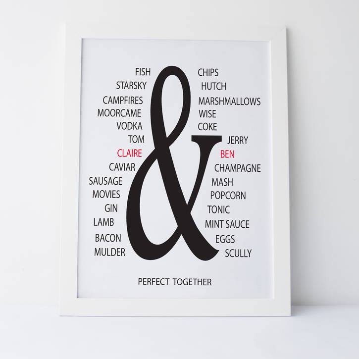 Personalised Perfect Together Print brambler