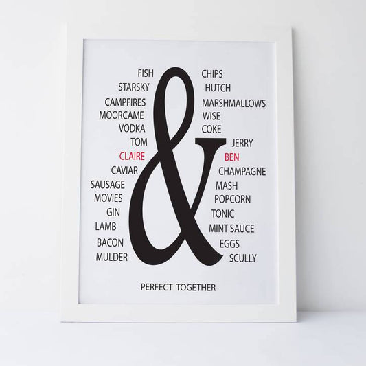 Personalised Perfect Together Print brambler
