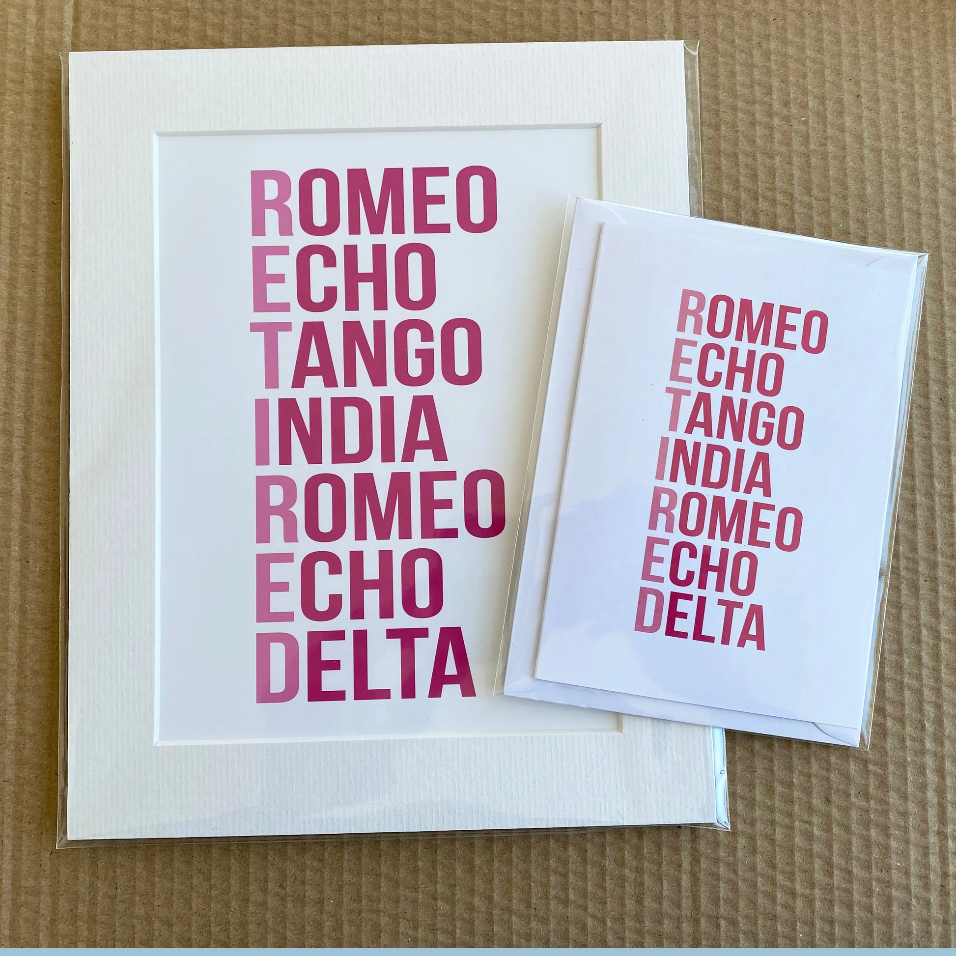 Police Retirement Phonetic Alphabet Card