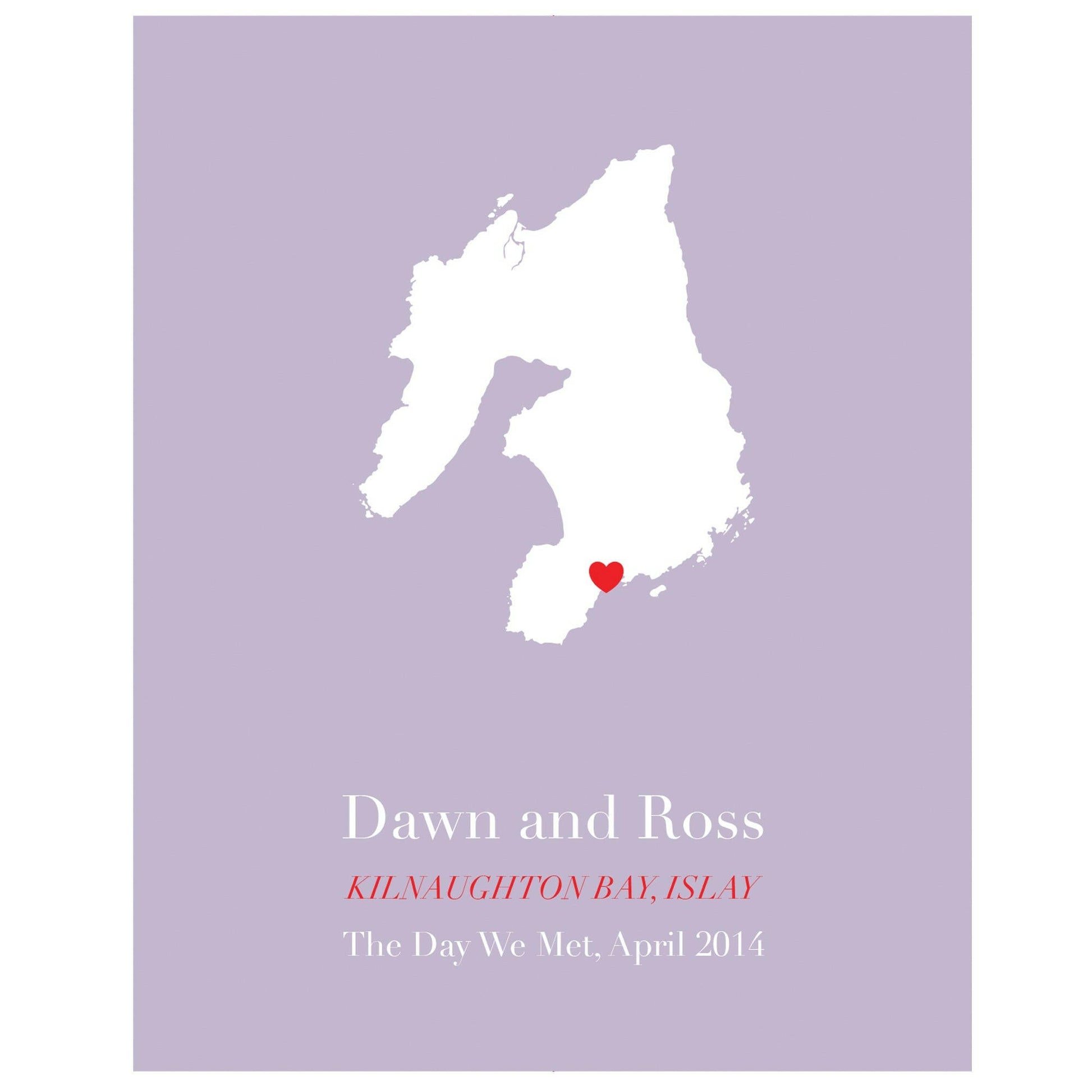 Scottish Isles Personalised Print brambler