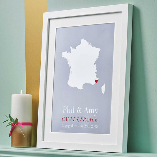 Personalised Treasured Location Print - personalized map print brambler