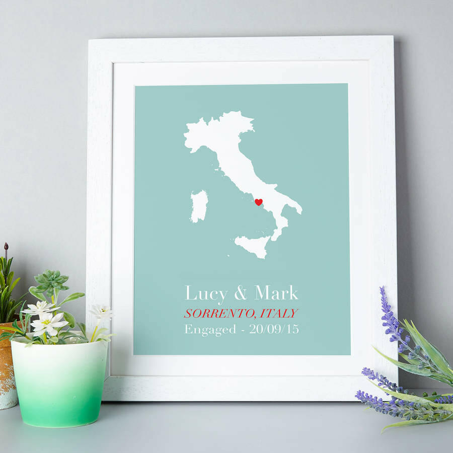 Personalised Treasured Location Print - personalized map print brambler