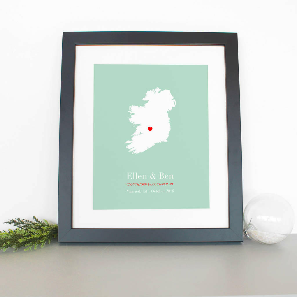 Personalised Treasured Location Print - personalized map print brambler