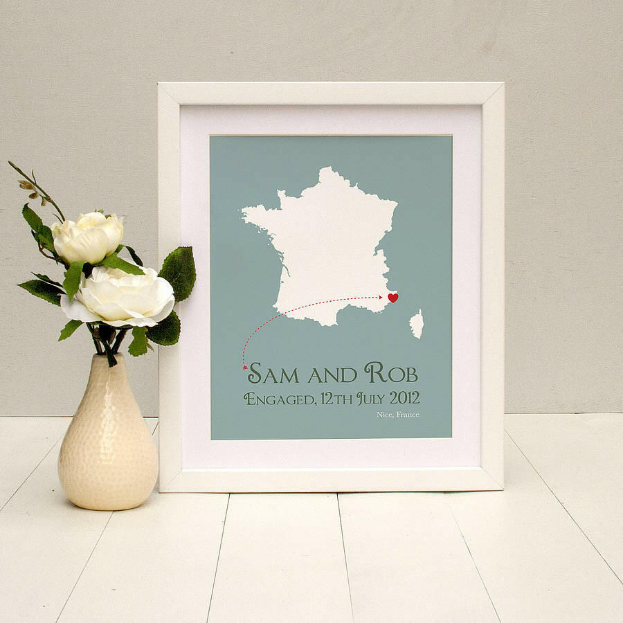 Personalised Wedding Gift Print - custom wedding print brambler